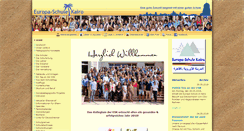 Desktop Screenshot of europaschulekairo.com